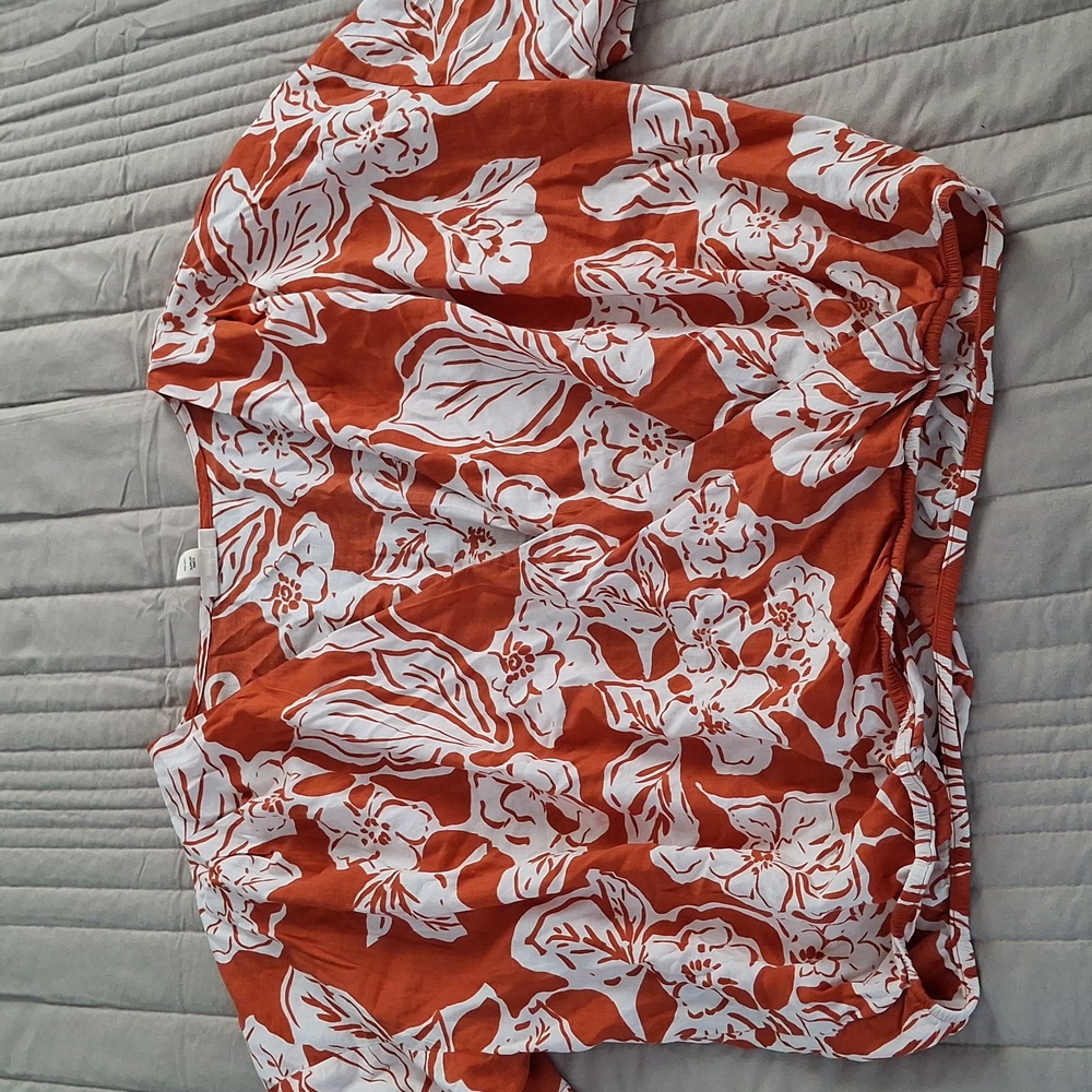 a.n.a Womens V Neck Short Sleeve Wrap Shirt - Picture 7 of 11